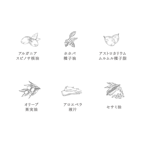 認証オーガニック成分でツヤとうるおい